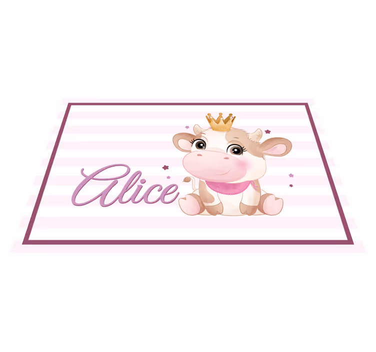 Cute cow character otroški pogrinjek za mizo - TenStickers