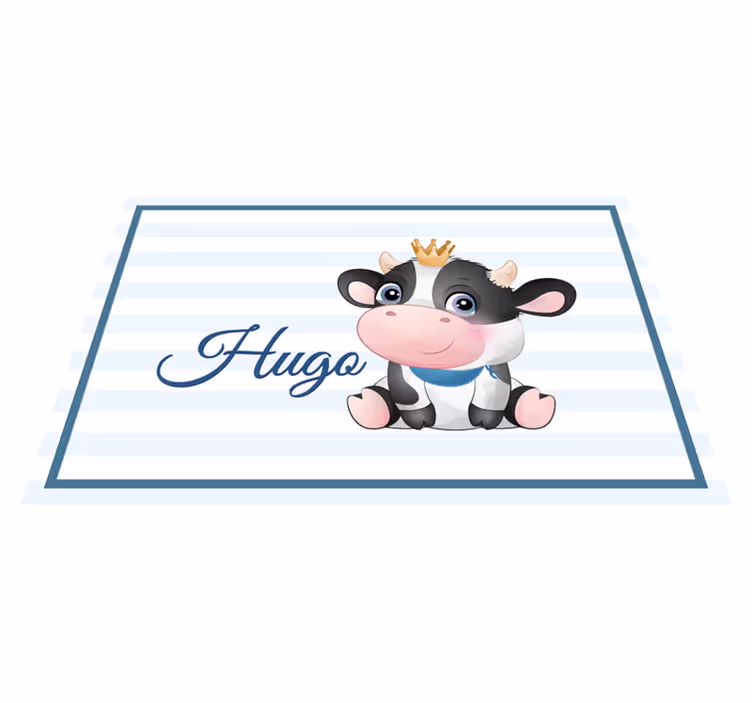 Cow character illustration otroška pogrinjek za mizo - TenStickers