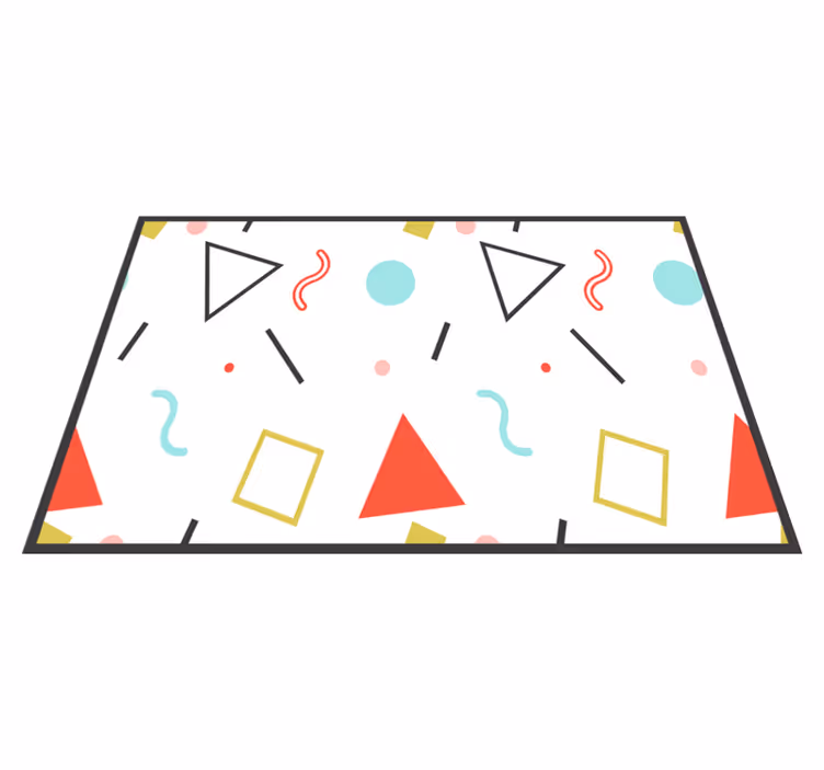 Smešne geometrijske oblike izvirne pogrinjke - TenStickers