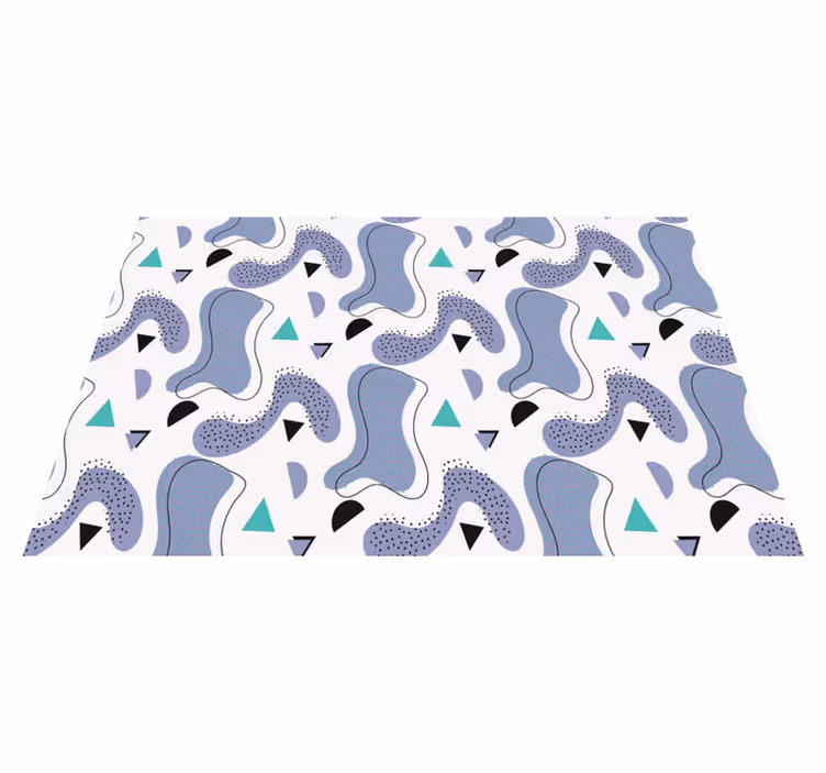Abstract organic shapes moderna podloga - TenStickers