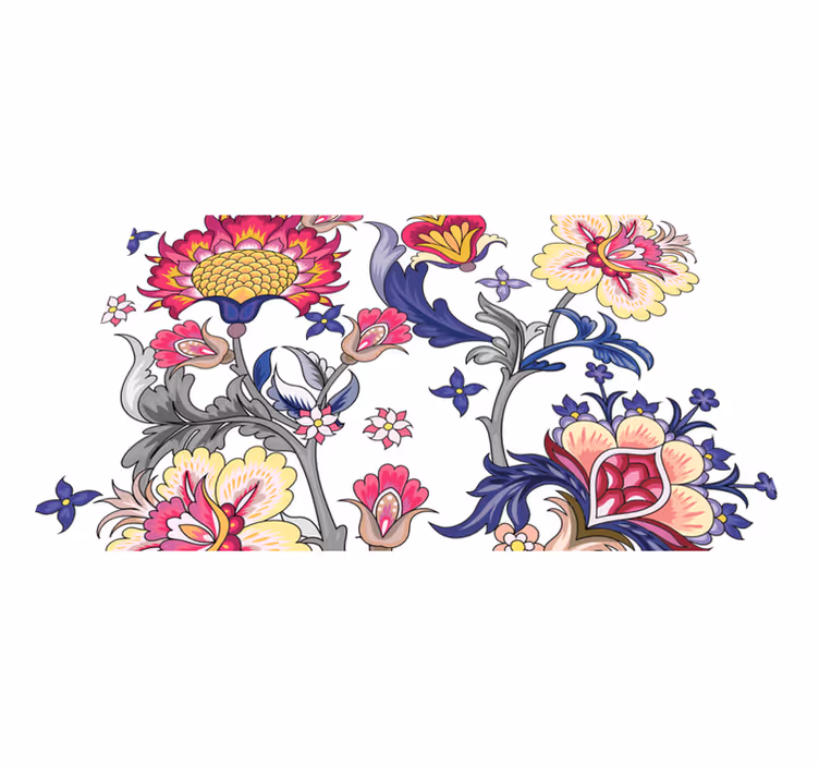 Floral pattern elements izvirna jedilna podloga - TenStickers