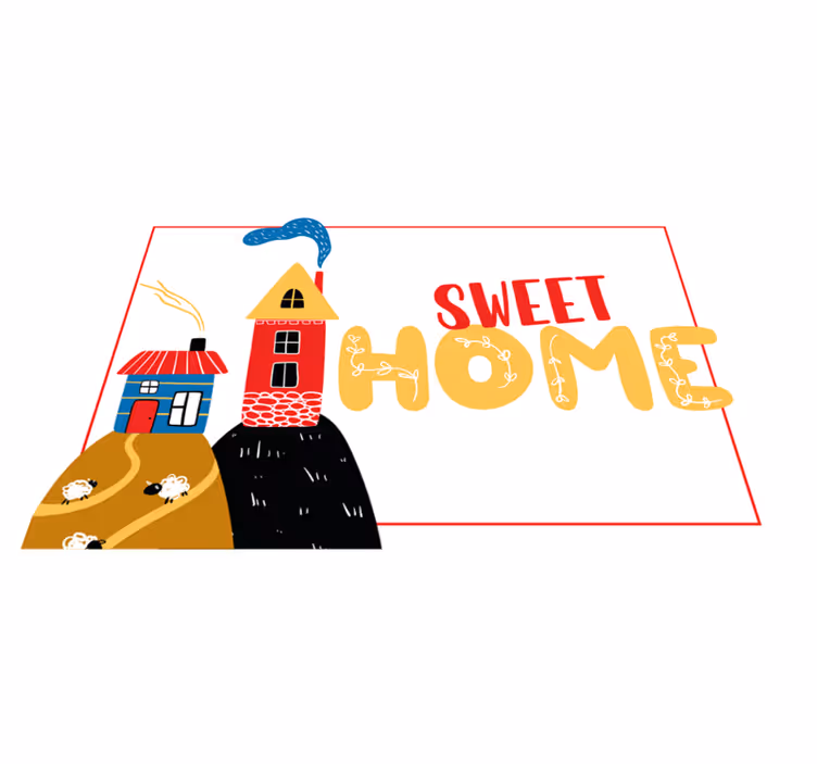 čarobna hiša moderne ljudske umetnosti Izvirna jedilna podloga - TenStickers