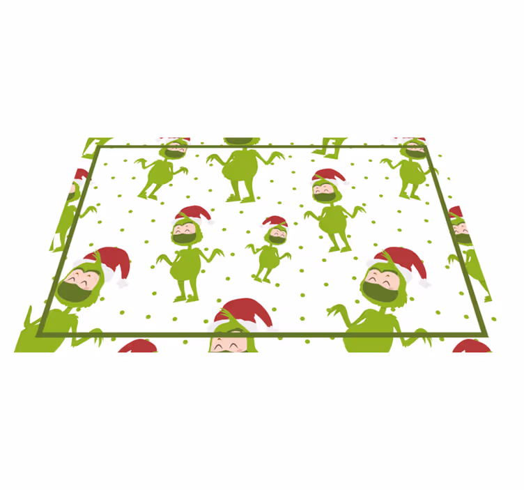 Cheerful grinch characters božični pogrinjek - TenStickers