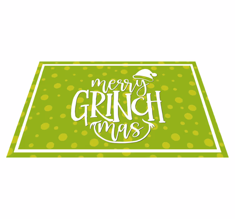 Merry grinch mas design božični pogrinjek - TenStickers
