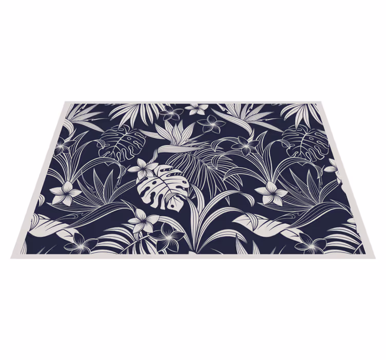 Tropical floral print elegantna pogrinjek - TenStickers