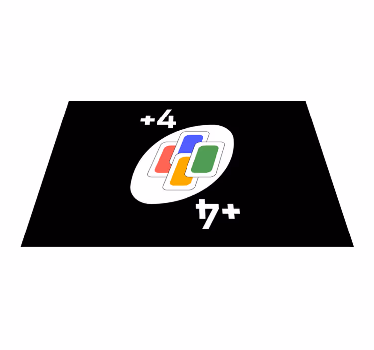 Card game influenced design izvirna jedilna podloga - TenStickers