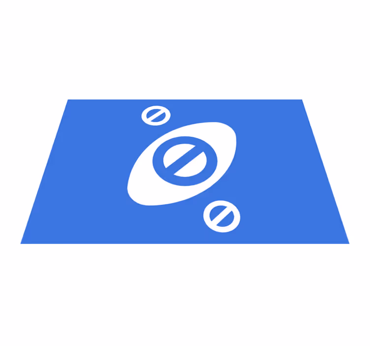 Minimalist blue accent moderno preprogo - TenStickers