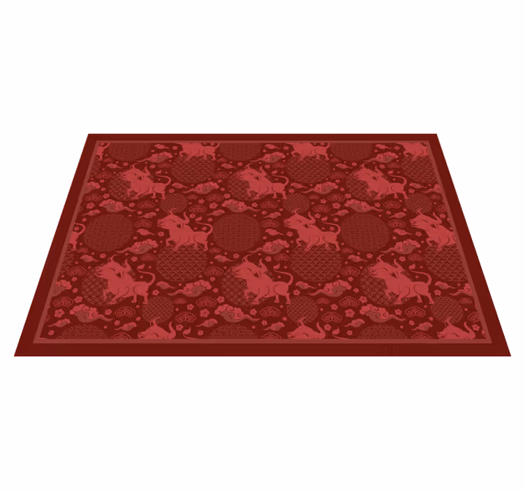 Charming bull pattern izvirna jedilna podloga - TenStickers