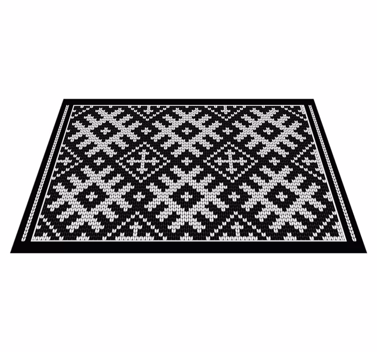 Traditional knitted pattern teksturna pogrinjek - TenStickers