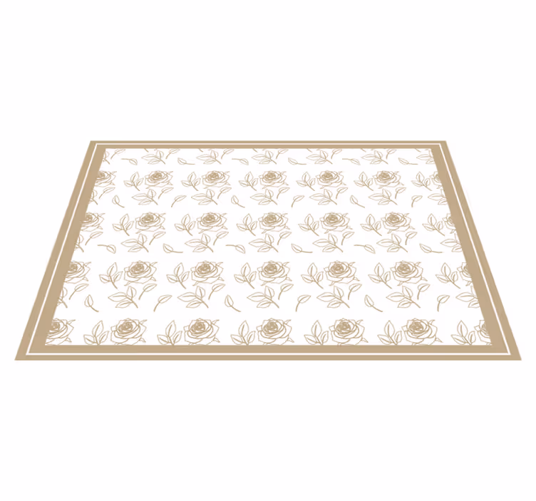 Floral pattern border izvirna jedilna podloga - TenStickers