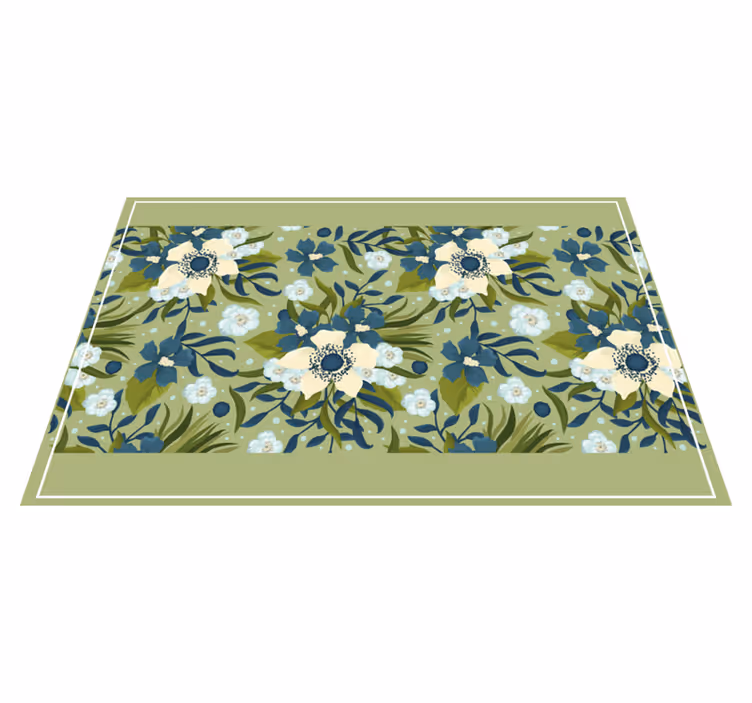 Floral pattern background teksturna pogrinjek - TenStickers