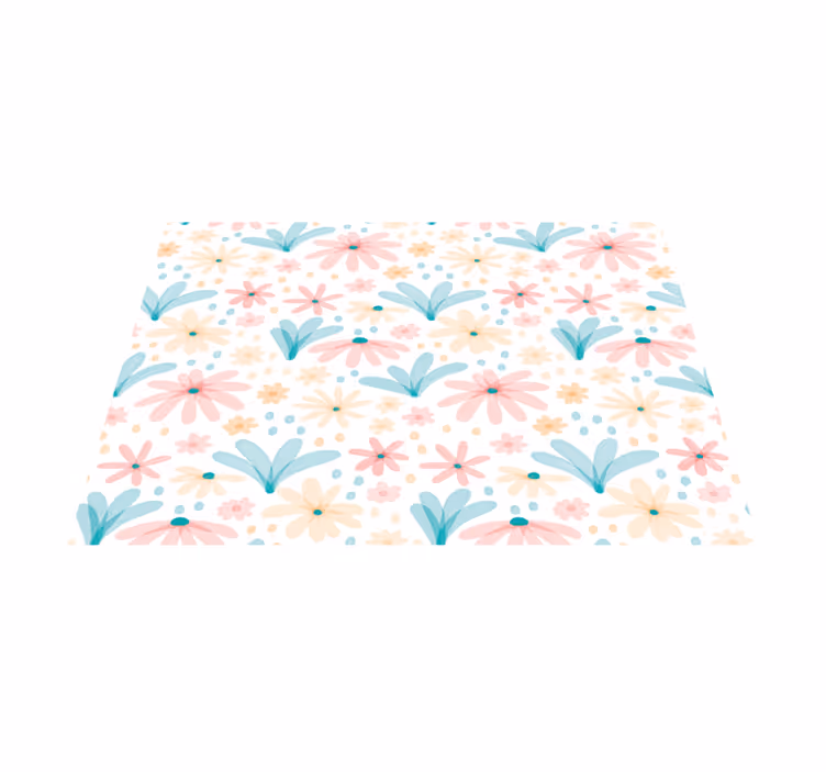 Floral pattern colors izvirna jedilna podloga - TenStickers