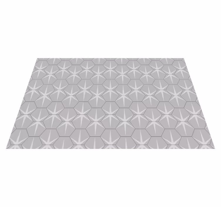 Hexagonal star pattern teksturna pogrinjek - TenStickers