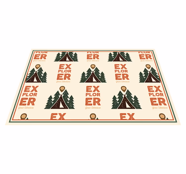 Explorer adventure pattern izvirna jedilna podloga - TenStickers