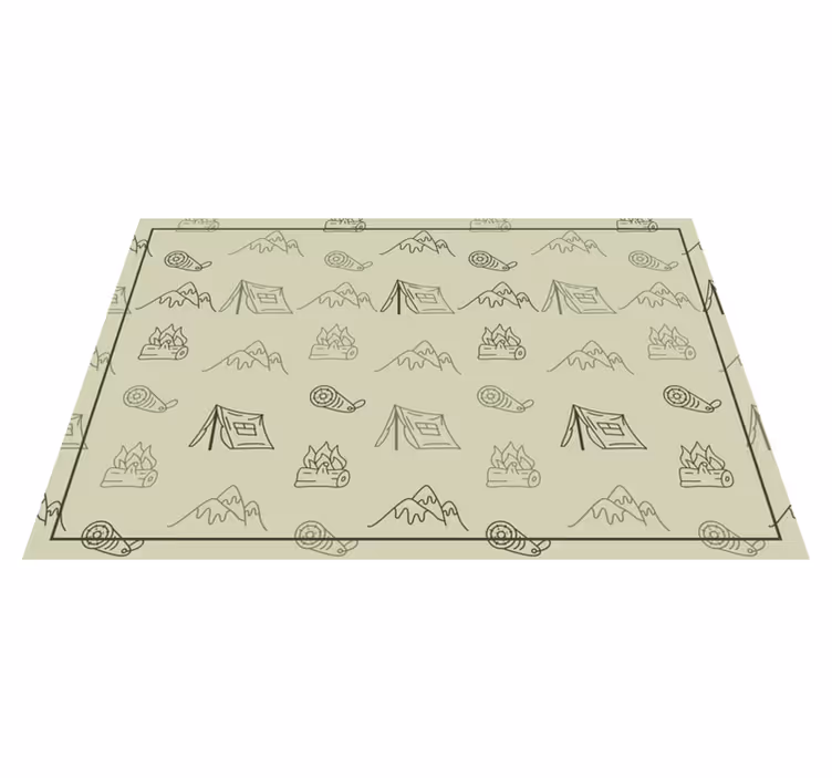 Camping adventure components izvirna jedilna podloga - TenStickers