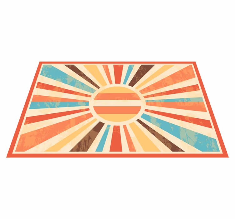 Vibrant sunburst motif moderno podstavke - TenStickers
