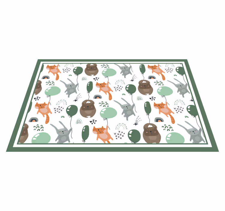 Playful animal patterns otroški pogrinjek za mizo - TenStickers