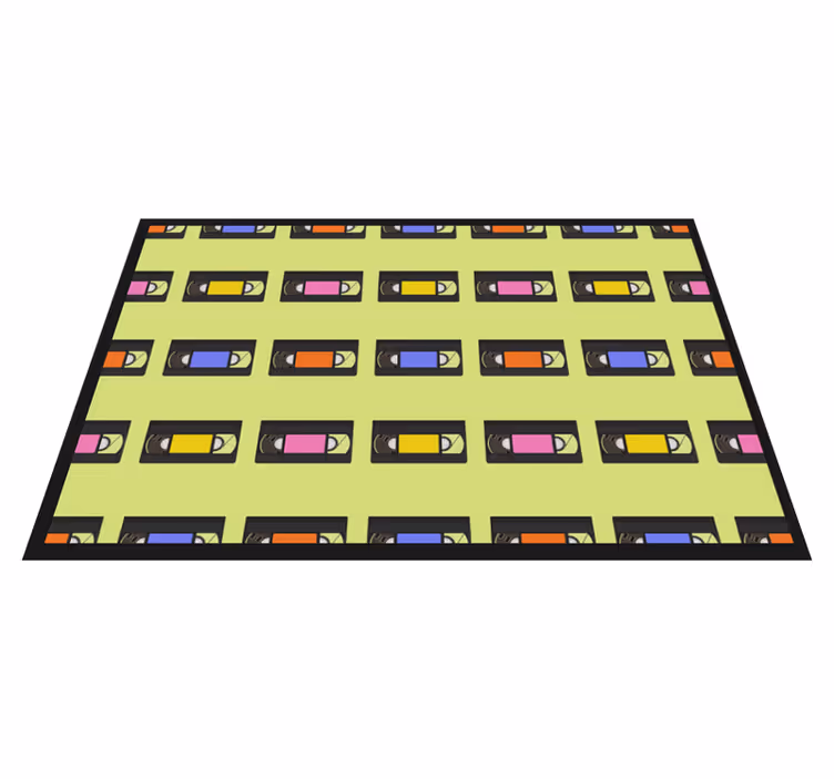 Colorful video tape pattern izvirna jedilna podloga - TenStickers