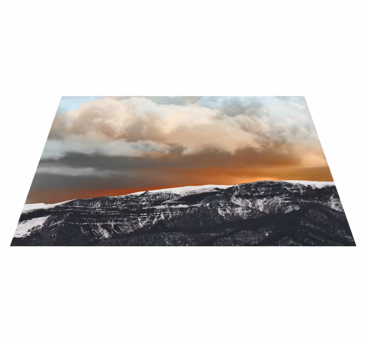 Mountain sunset horizon teksturni pogrinjek - TenStickers
