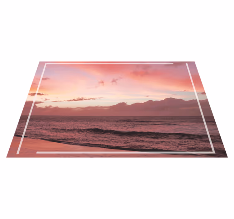 Serene coastal sunset moderno podstavke - TenStickers
