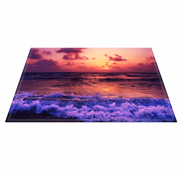 Sunset ocean scene izvirna jedilna podloga - TenStickers