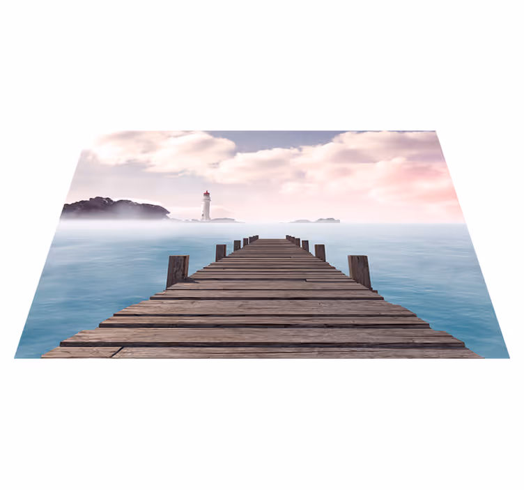 Serene dock pathway sodobno preprogo - TenStickers