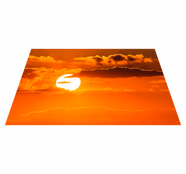 Sunset sky scene moderno postavitev mize - TenStickers