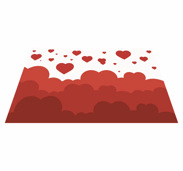 Hearts cloud pattern izvirna jedilna podloga - TenStickers
