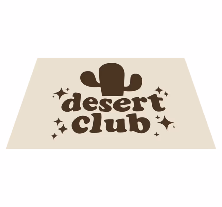 Cactus club design izvirna jedilna podloga - TenStickers