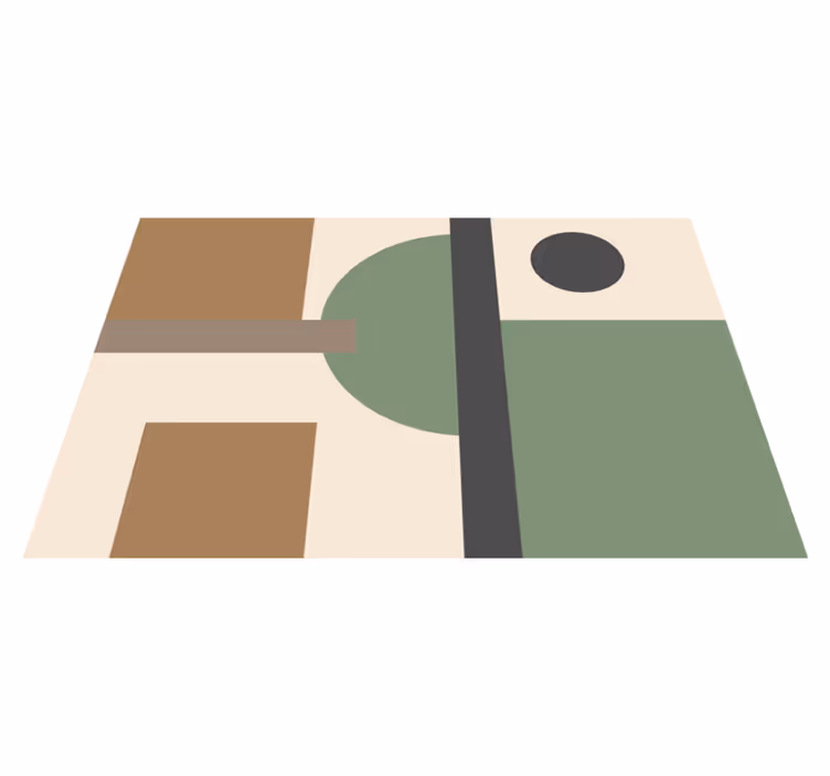 Naravne barve geometrijska umetnost moderni pogrinjki - TenStickers