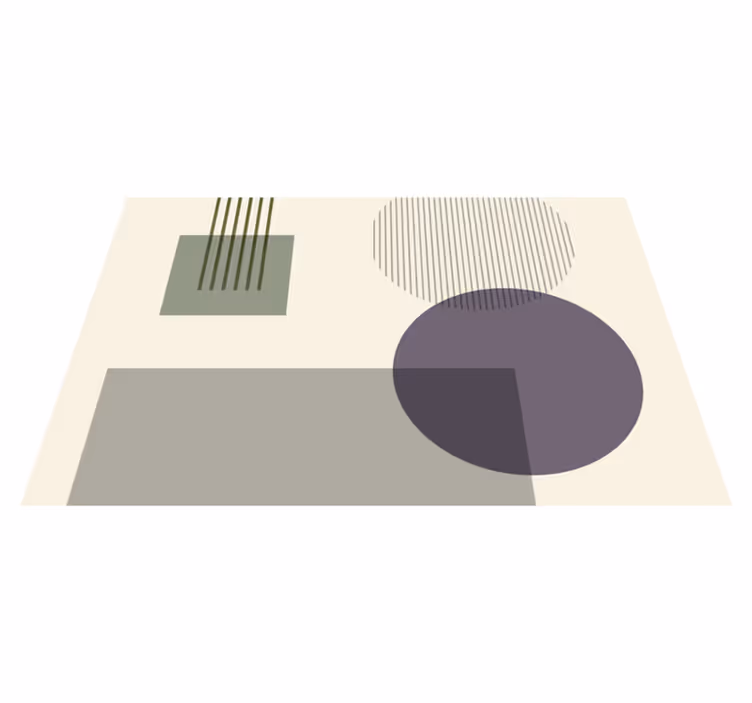 Mehke geometrijske oblike sodobni pogrinjki - TenStickers