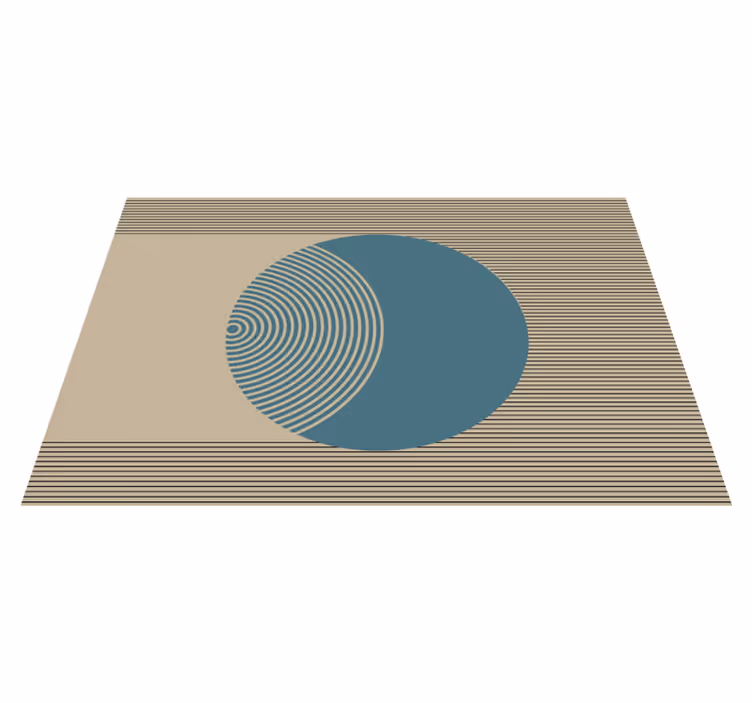 Geometrični krožni motiv moderni prtički - TenStickers