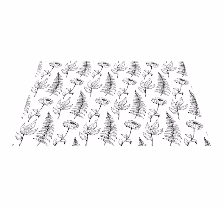 Botanical print backdrop teksturni pogrinjek - TenStickers