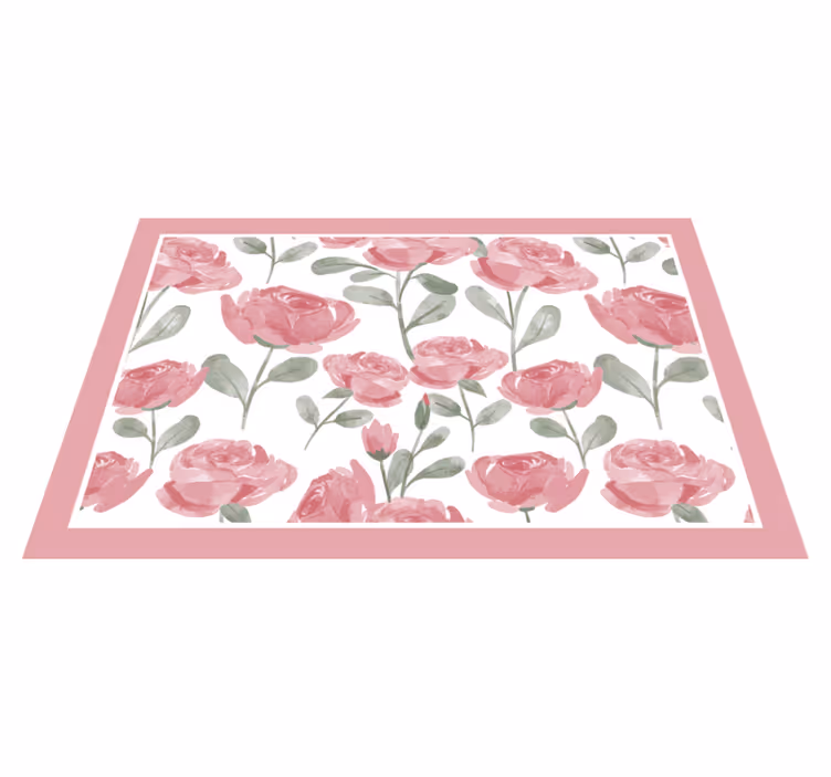 Elegantni pogrinjki z naravnim vintage vzorcem vrtnic - TenStickers
