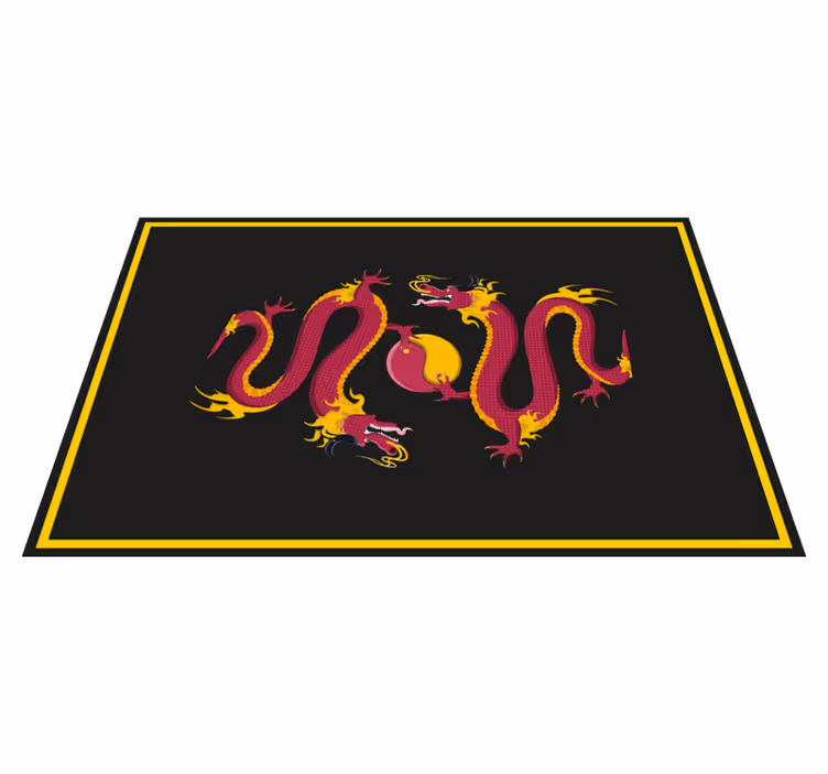 Dragon motif pattern izvirna jedilna podloga - TenStickers