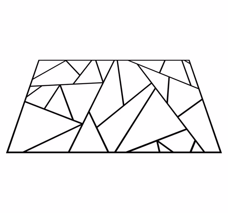 Geometric black lines moderno podložje - TenStickers