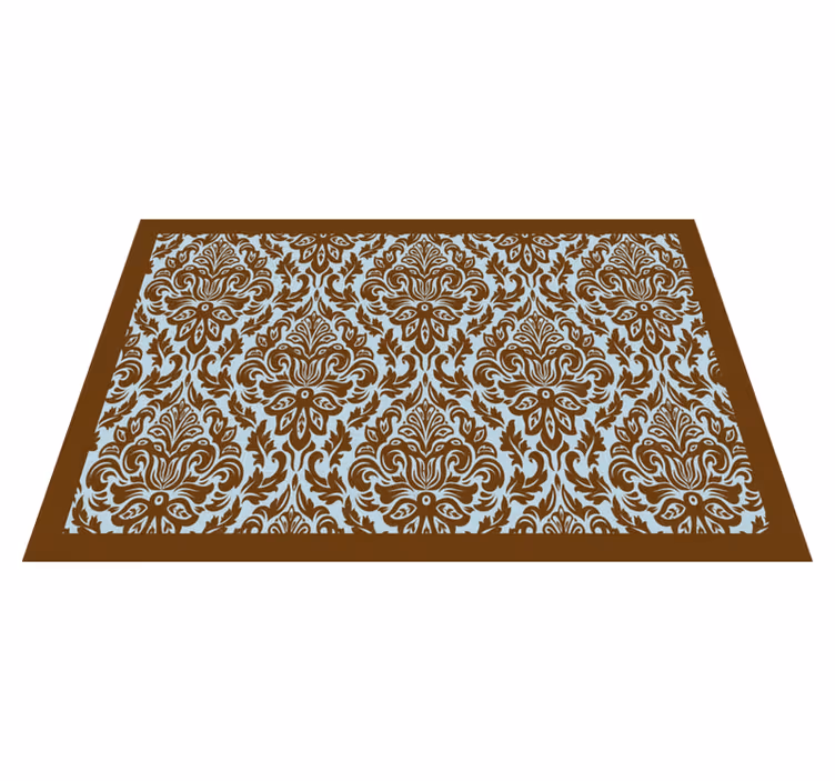 Intricate flower emblem teksturni pogrinjek - TenStickers