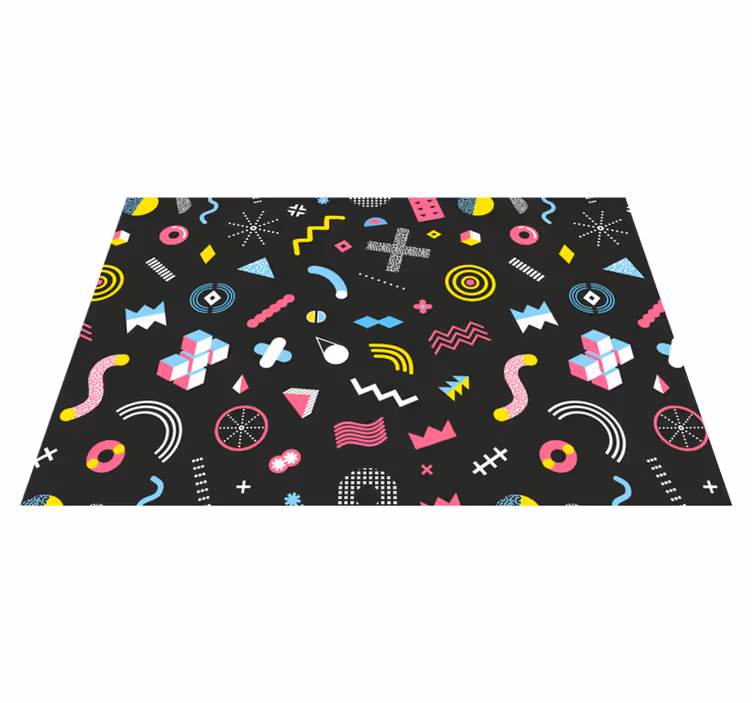 Vibrant geometric components izvirna jedilna podloga - TenStickers
