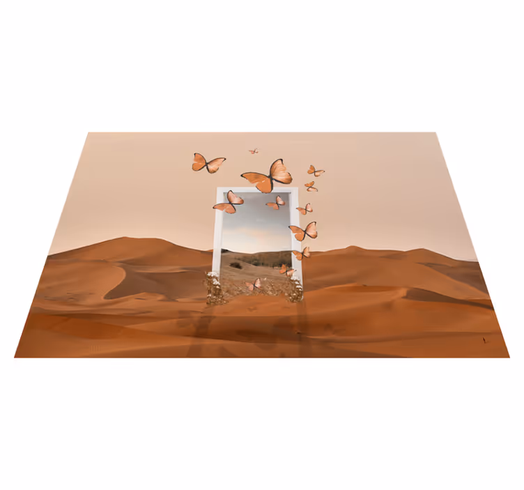 Butterflies emerging frame izvirna jedilna podloga - TenStickers