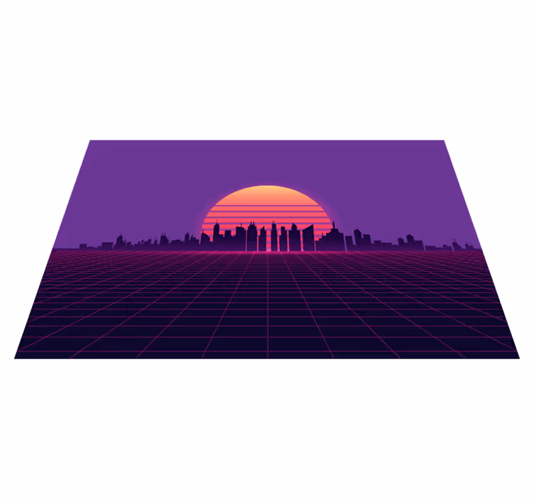 Sunset skyline view moderno pogrinjanje - TenStickers