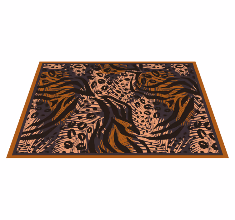 Floral jungle pattern izvirna jedilna podloga - TenStickers