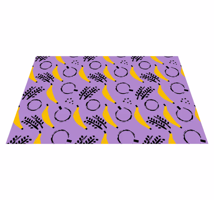 Banana pattern motif izvirna jedilna podloga - TenStickers