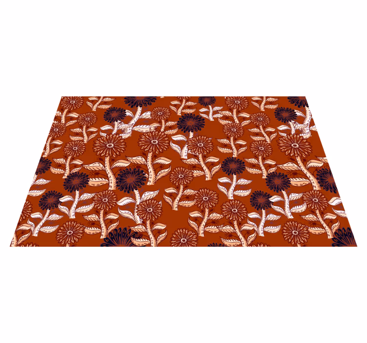 Floral pattern tableware izvirna jedilna podloga - TenStickers
