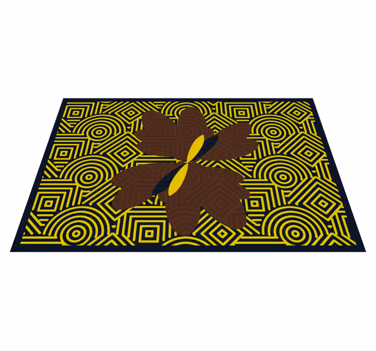 Abstract geometric flower teksturni pogrinjek - TenStickers