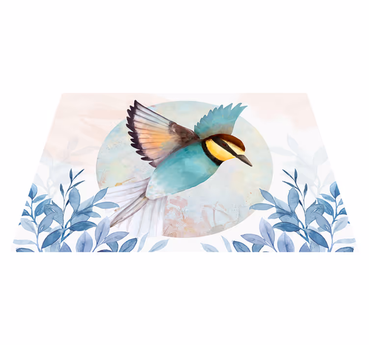 Vibrant avian artwork izvirna jedilna podloga - TenStickers