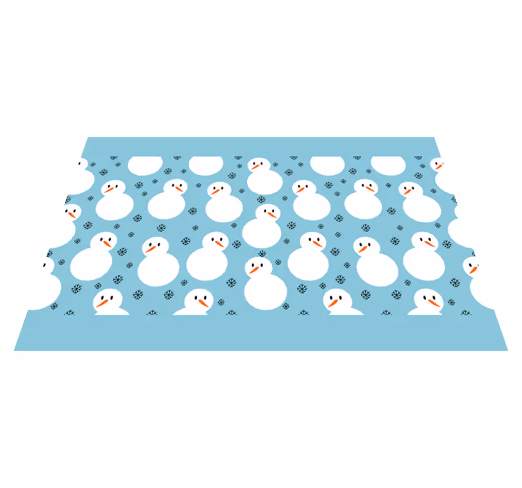 Snowman winter pattern božična pogrinjek - TenStickers