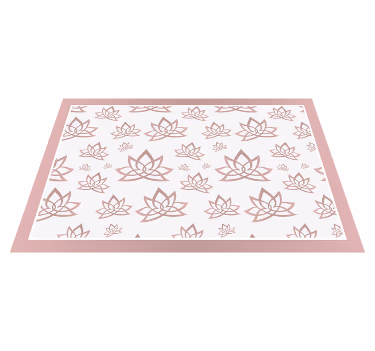 Elegant lotus pattern teksturni pogrinjek - TenStickers