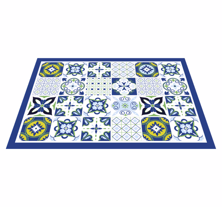 Lively geometric compositions teksturni pogrinjek - TenStickers