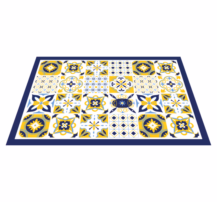 Colorful tile patterns za teksturne pogrinjke - TenStickers