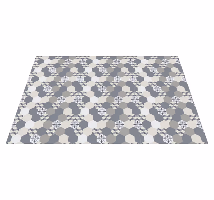 Geometric hexagon pattern teksturna pogrinjek - TenStickers
